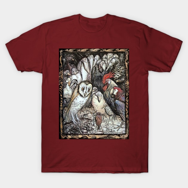 Aesop's Fables - Arthur Rackham T-Shirt by forgottenbeauty